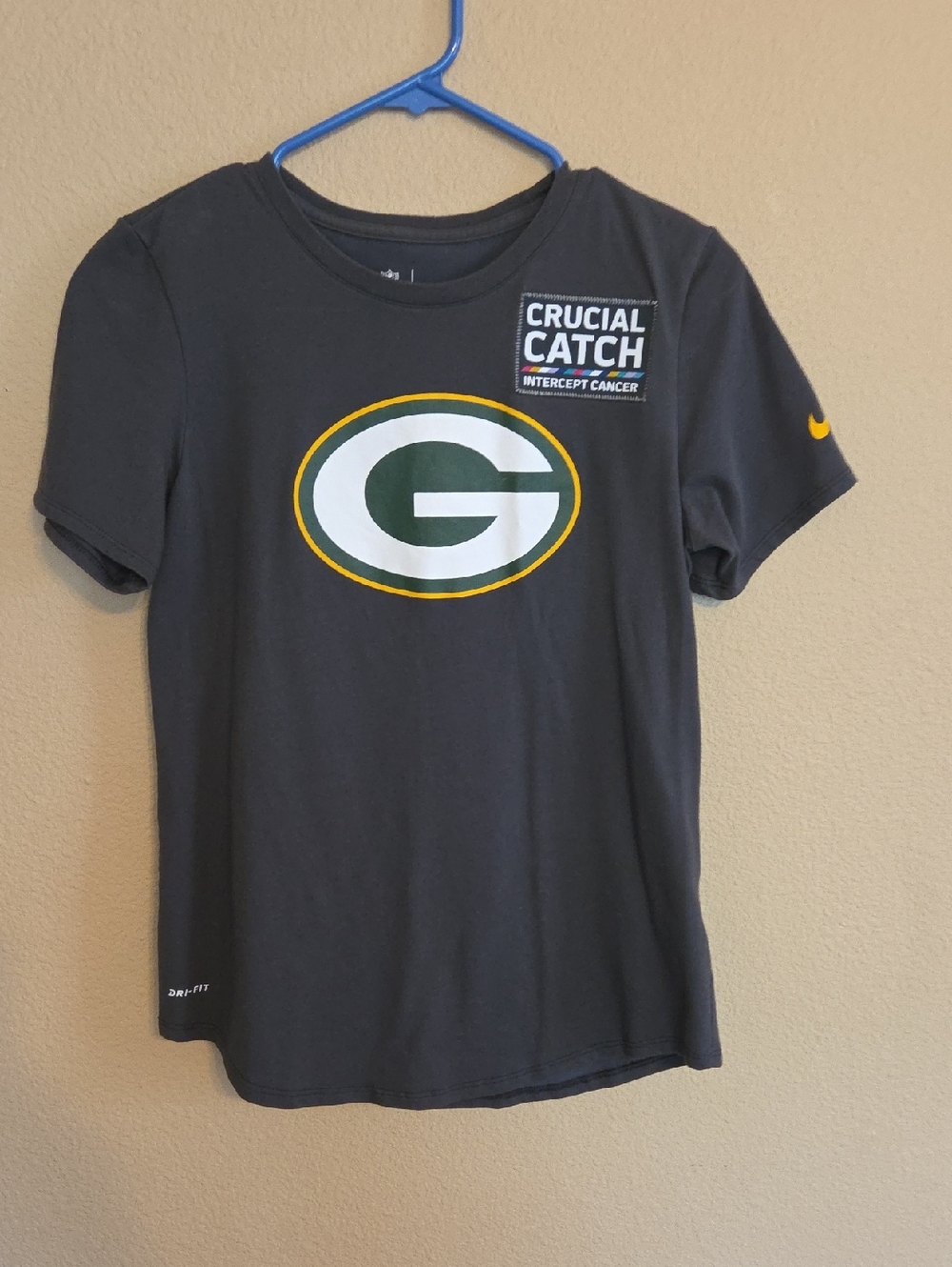 Nike Black Green Bay Packers Crucial Catch Tee